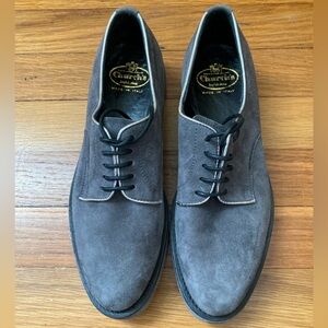 NWOT Church’s English Shoes Grey Suede Lace-up Impreza Derby Shoes, 36 women’s 6